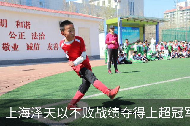 上海泽天以不败战绩夺得上超冠军，此前曾闯入中国足协杯32强